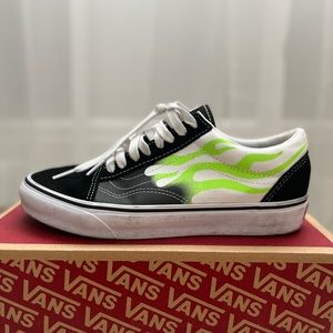 Black Flame Old School Vans